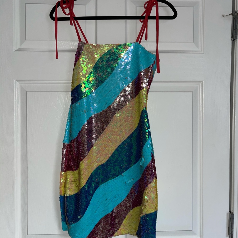 h:ours x revolve sequin dress